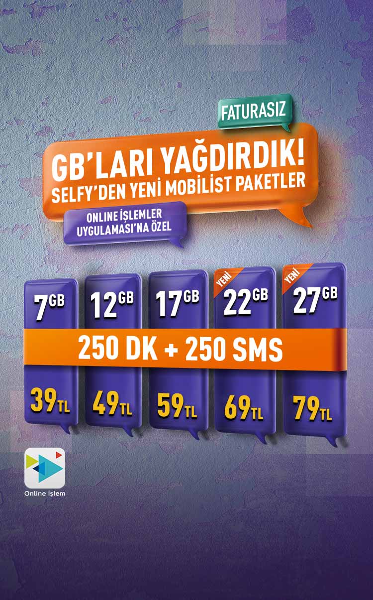 Türk Telekom Selfy den yeni Mobilist paketler! DonanımHaber Forum