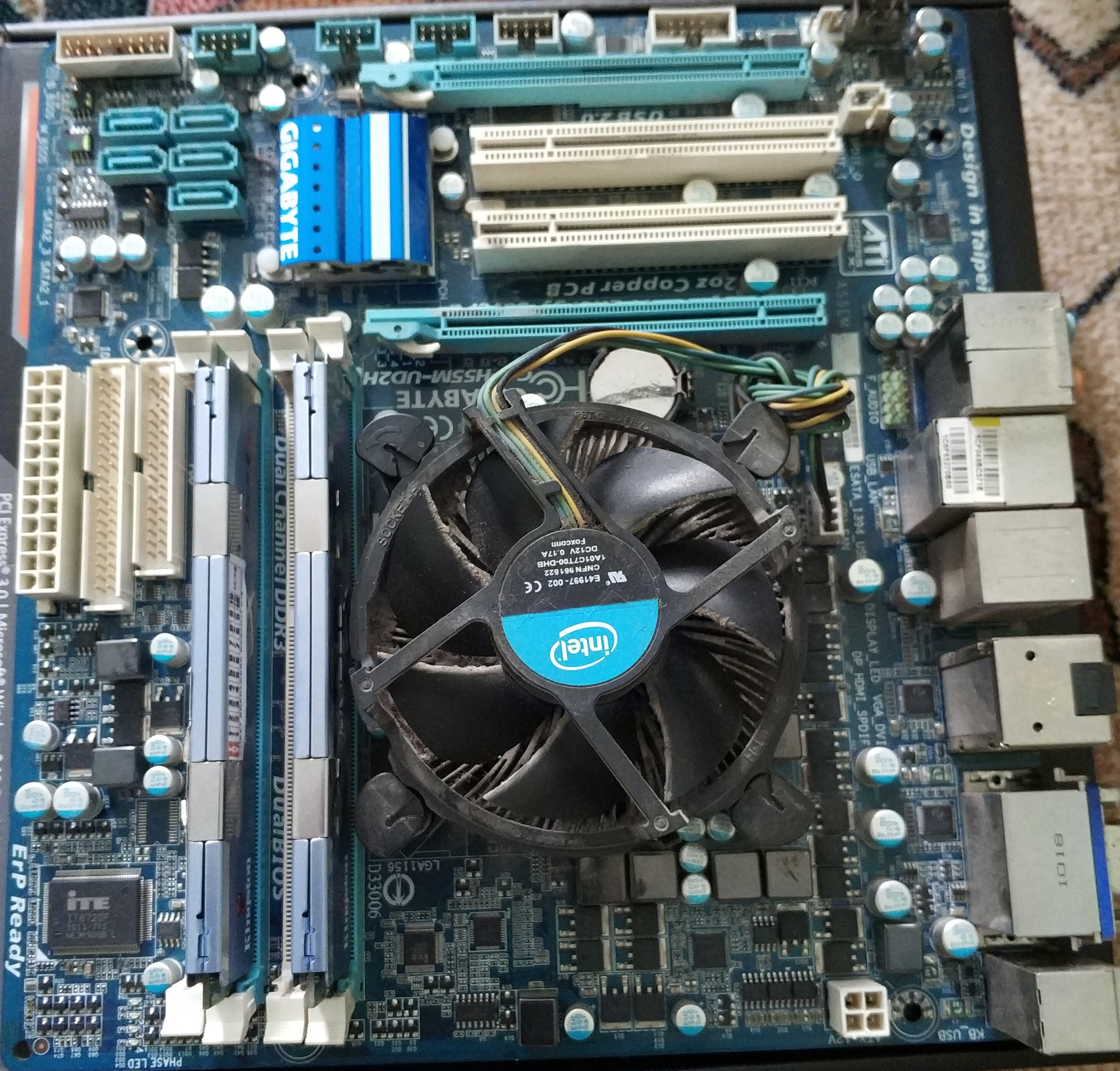 Gigabyte ga h55m ud2h подключение