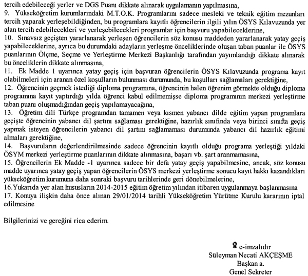  MERKEZİ YERLEŞTİRME PUANINA GÖRE YATAY GEÇİŞ VE ÖRNEK DİLEKÇE - ANA KONU