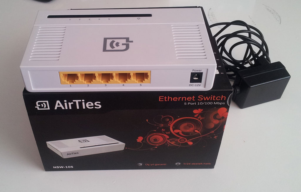 Airties 5 Port Ethernet Switch (Sıfır Gibi) DonanımHaber Forum.