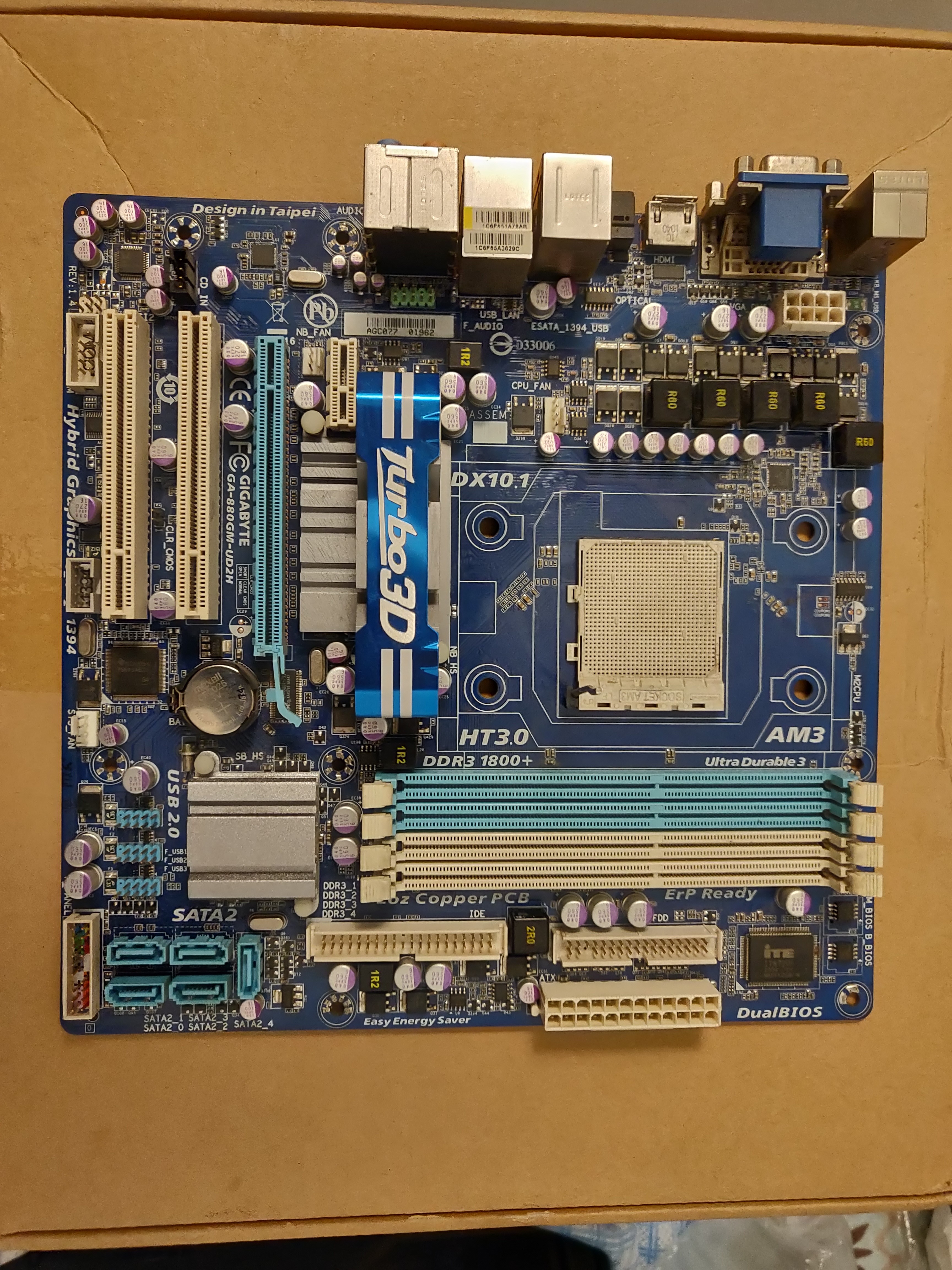 Gigabyte ga 880gm ud2h разгон